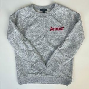 J Crew Amour sweatshirt